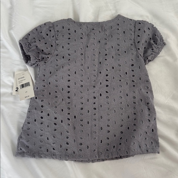 7 For All Mankind Gray Eyelet Dress - Picture 2 of 3